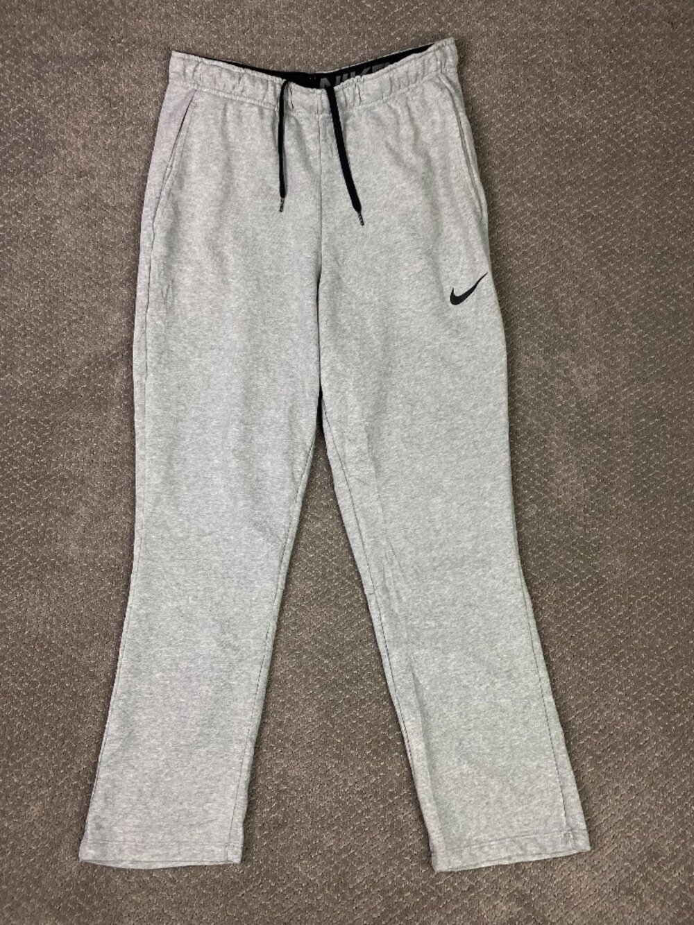Nike Dri-Fit Sweatpants Mens XL Gray Gym Therma Running Training Track Pants